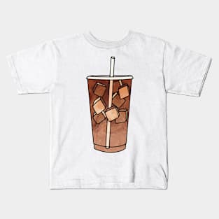 Iced Macchiato Coffee Cup Kids T-Shirt